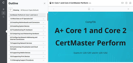 CertMaster Perform for CompTIA A+ Core 1 & 2 (V15) (120 Days Access)